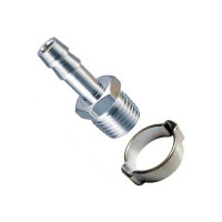 Переходник Fubag 1/4"M на елочку 6мм с обжимным кольцом 6x11мм блистер