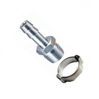 Переходник Fubag 1/8"M на елочку 8мм с обжимным кольцом 8x13мм