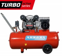 Компрессор поршневой ременной Aurora CYCLON-100 TURBO active series (100л, 425л/мин, 2.2кВт, 10бар, 220В)